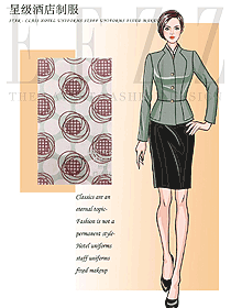 長袖女款酒店經(jīng)理制服設(shè)計(jì)圖522