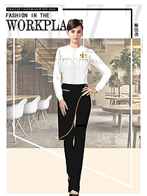 原創(chuàng)設計西餐服務員服裝款式圖1363