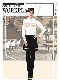原創(chuàng)設(shè)計(jì)西餐服務(wù)員服裝款式圖1378