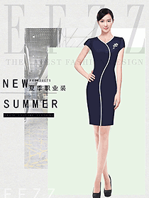 女職業(yè)裝夏裝制服設(shè)計(jì)圖1132