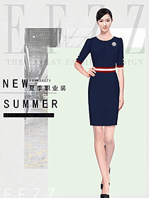 女職業(yè)裝夏裝制服設(shè)計(jì)圖1134