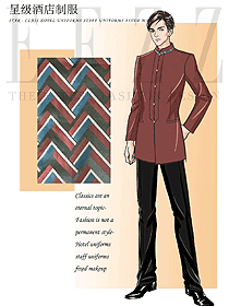 新款中餐服務(wù)員制服設(shè)計(jì)圖2252