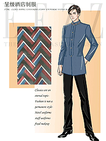 中餐服務(wù)員制服設(shè)計(jì)圖2258