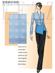 新款中餐服務(wù)員制服設(shè)計(jì)圖2267