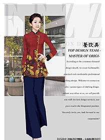 新款中餐服務(wù)員制服設(shè)計(jì)圖2271