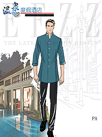 原創(chuàng)設(shè)計客房服務(wù)員服裝設(shè)計圖678