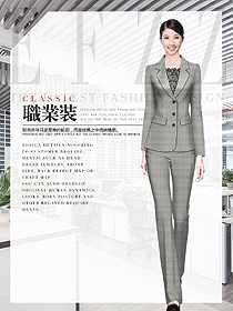 OL通勤裝女秋冬職業(yè)裝設計圖1990