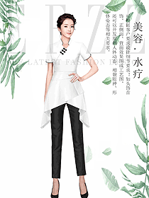 美容水療會(huì)所咨客制服設(shè)計(jì)圖587