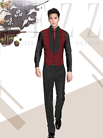 新款西餐服務(wù)員服裝款式圖1401