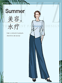 時(shí)尚按摩技師服款式設(shè)計(jì)圖1501