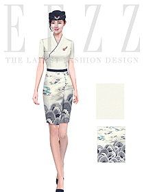 時(shí)尚空乘服裝設(shè)計(jì)款式圖878