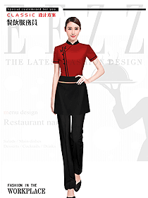 新款特色餐廳服務(wù)員制服設(shè)計(jì)圖476