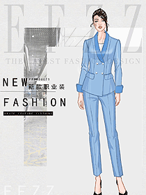 原創(chuàng)設(shè)計(jì)女秋冬職業(yè)裝設(shè)計(jì)圖2069