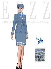原創(chuàng)制服設計空姐服裝設計圖883