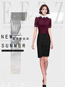 女職業(yè)裝夏裝制服設(shè)計(jì)圖1189