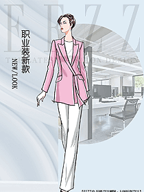 原創(chuàng)設計女秋冬職業(yè)裝設計圖2089