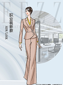 原創(chuàng)設(shè)計女秋冬職業(yè)裝設(shè)計圖2093