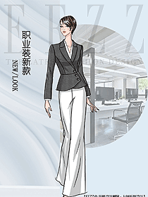 時(shí)尚女秋冬職業(yè)裝設(shè)計(jì)圖2094