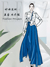 時尚按摩技師服款式設(shè)計圖1557