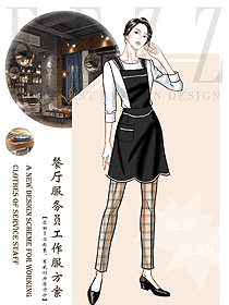 原創(chuàng)制服設(shè)計(jì)特色服務(wù)員服裝設(shè)計(jì)圖518