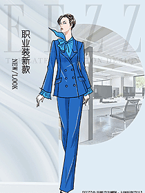 原創(chuàng)設計女秋冬職業(yè)裝設計圖2101