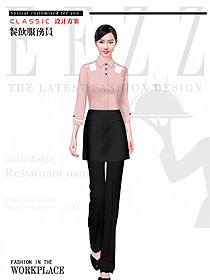 時尚西餐服務(wù)員制服設(shè)計圖1439