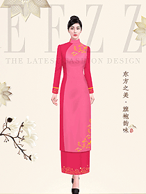 宮廷旗袍女裝原創(chuàng)服裝設(shè)計(jì)圖1011