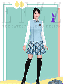 校園青春學(xué)生女裝制服效果圖
