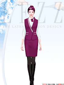 航空公司空乘制服原創(chuàng)定制設計圖片