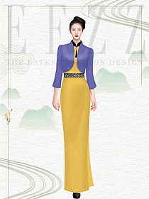 高端連鎖酒店餐飲迎賓美女制服設(shè)計(jì)參考圖