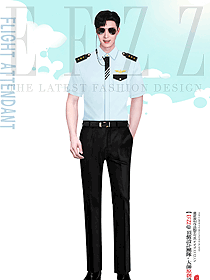 機(jī)場(chǎng)地勤夏季男裝工作制服，時(shí)尚制服原創(chuàng)設(shè)計(jì)作品