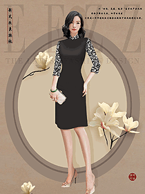 黑色素雅私人定制酒店員工制服設(shè)計(jì)參賽作品圖