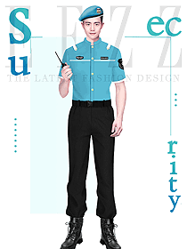 夏季短袖安保制服物業(yè)作訓服原創(chuàng)設計作品