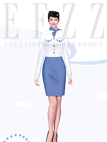 空乘面試職業(yè)裝制服套裝白襯衫女空姐上衣工作服藝考服裝半身裙子