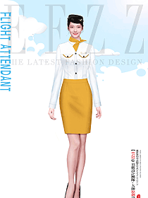 航班地勤引導員工職業(yè)裝設計效果圖