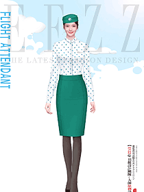 國(guó)內(nèi)航空公司原創(chuàng)設(shè)計(jì)空姐制服設(shè)計(jì)效果圖