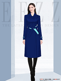 銀行辦公行政樓女裝大衣職業(yè)裝設(shè)計(jì)圖