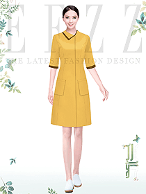 連鎖美容院美容女技師衣服按摩工作服定制款