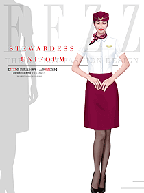 航空地勤空姐短袖襯衫制服設(shè)計(jì)效果圖