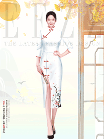 新中式旗袍穿搭-刻在DNA里的東方美圖