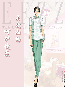 醫(yī)院導(dǎo)診服長短袖護士服裝設(shè)計圖
