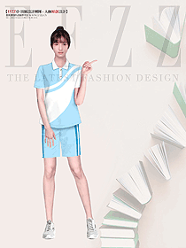 校服設計圖-T恤運動款女裝設計