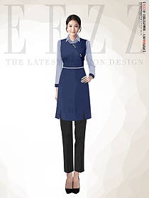 中餐廳崗位女服務(wù)員制服定制設(shè)計圖欣賞