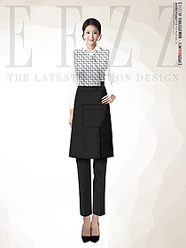 杭州星級(jí)酒店特色餐飲女服務(wù)員制服工衣設(shè)計(jì)圖