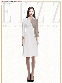 新款高級職業(yè)氣質(zhì)美容院工作服定制