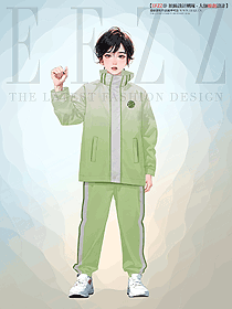 校園小學(xué)英倫風(fēng)沖鋒衣款校服設(shè)計(jì)圖