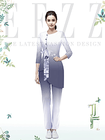 春夏新款spa養(yǎng)生館會所足浴足療技師工作服定制設(shè)計圖