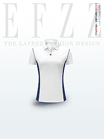 大學(xué)校慶活動(dòng)白色翻領(lǐng)短袖體恤衫團(tuán)體制服方案