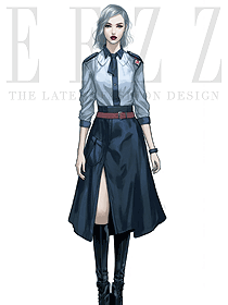 輕奢高級感女士寬松襯衣復古港風餐廳員工制服款式圖