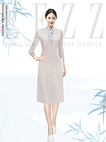 新中式素色清冷禪意裙子中國(guó)風(fēng)連衣裙設(shè)計(jì)圖